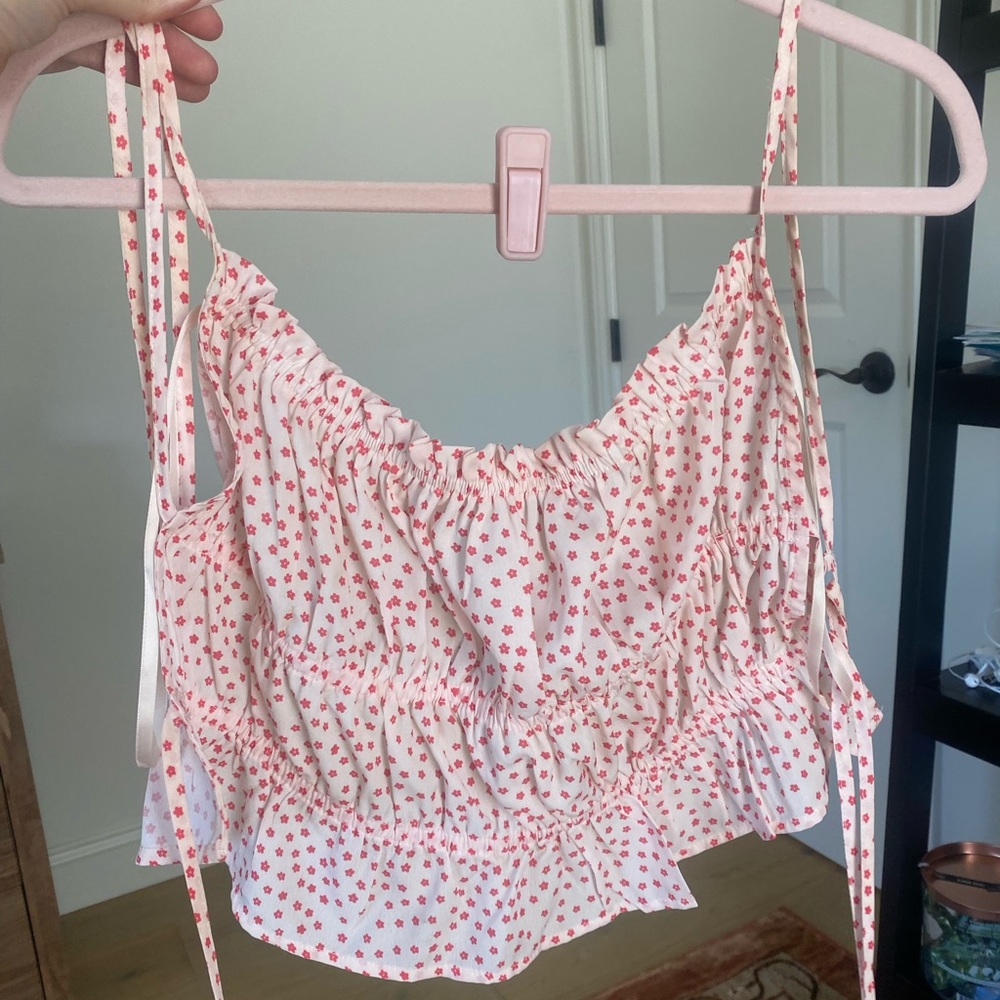 Backless Pink Crop Top